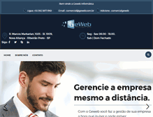 Tablet Screenshot of geweb.com.br